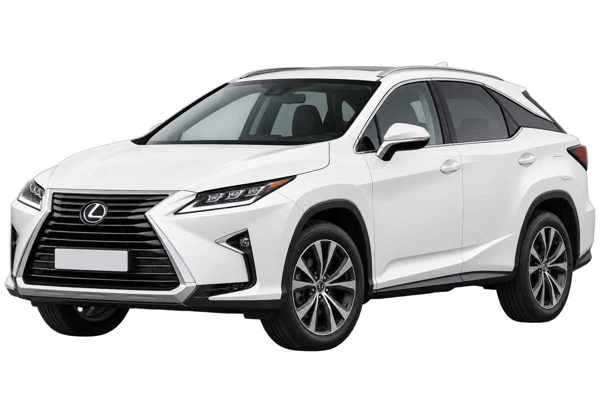 Witte Lexus RX AL2 (EU,M) Facelift 2019, schuin van voren