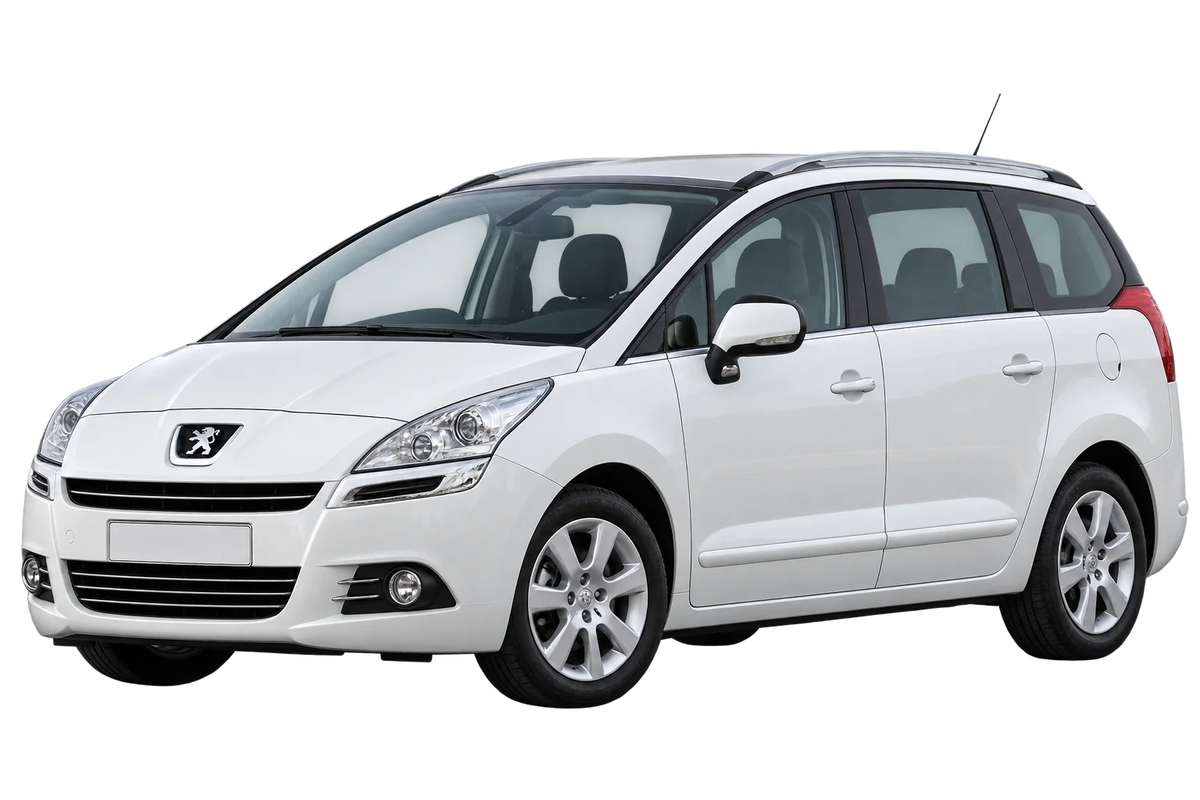Witte Peugeot 5008 0*****, 0, schuin van voren