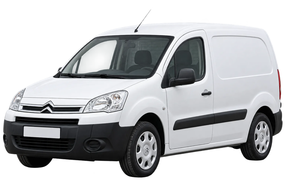Witte Citroen Berlingo G*...*, schuin van voren