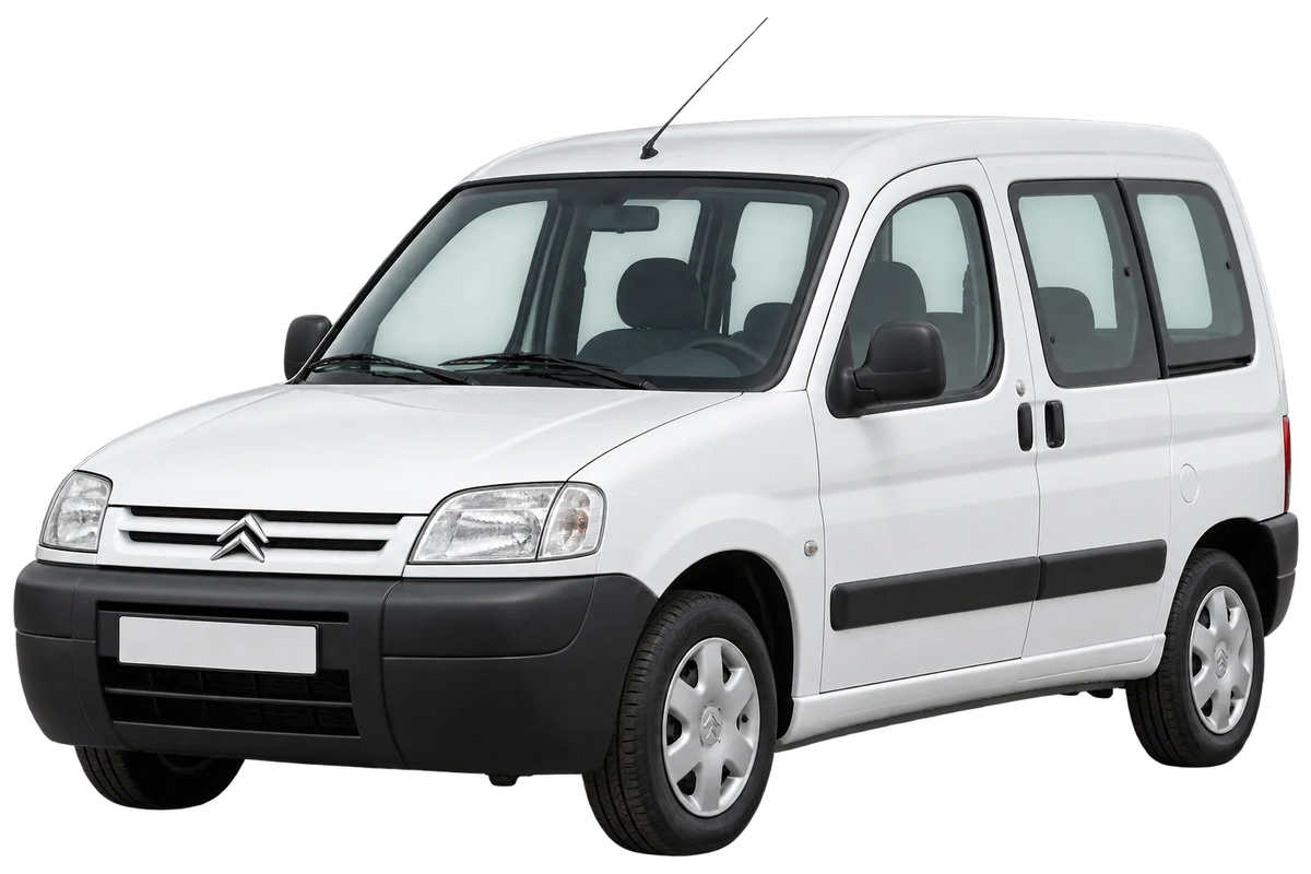 Witte Citroen Berlingo M*...*, M4, schuin van voren