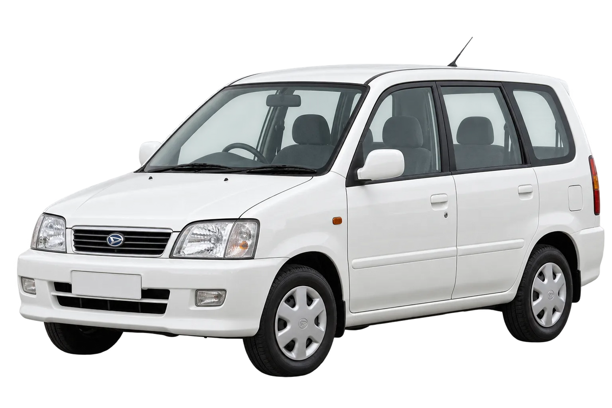 Witte Daihatsu Grand Move G 3, schuin van voren