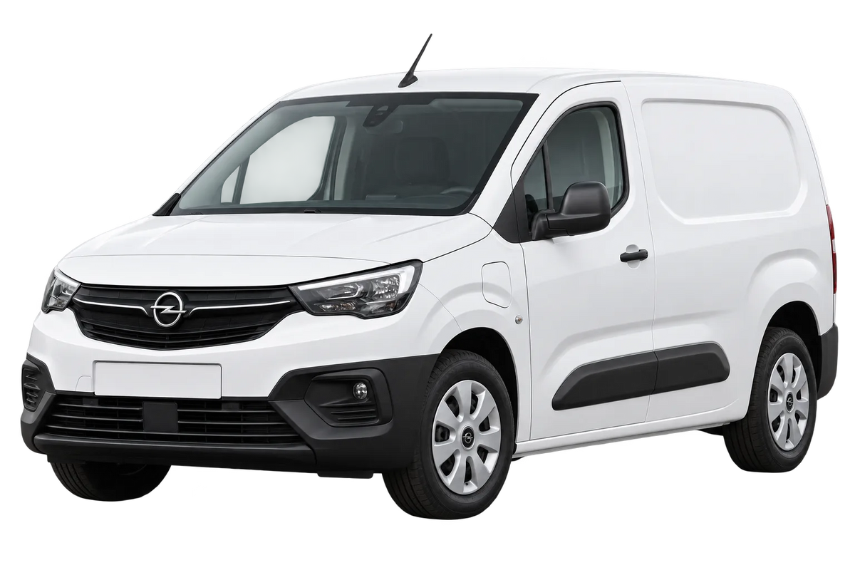 Witte Opel Combo Electric E Combo Life / Combo Cargo Electric, schuin van voren