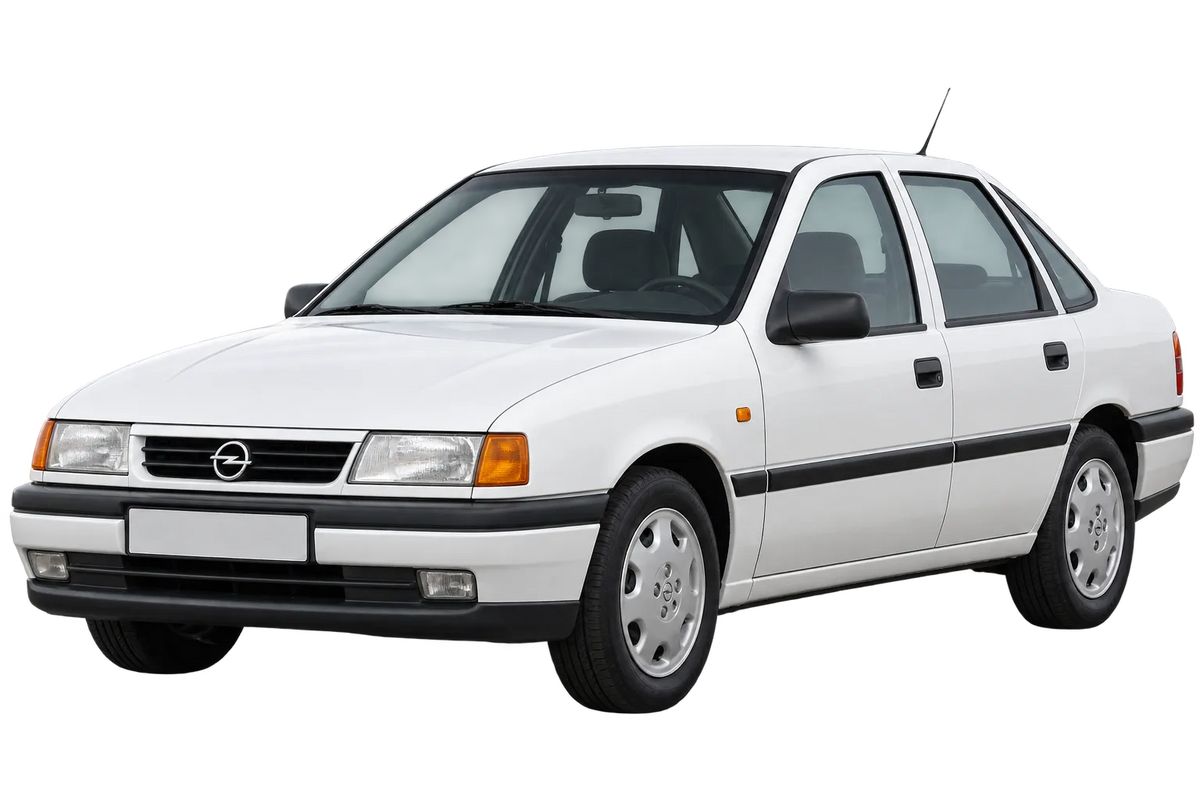 Witte Opel Vectra Vectra A, A-CC, schuin van voren