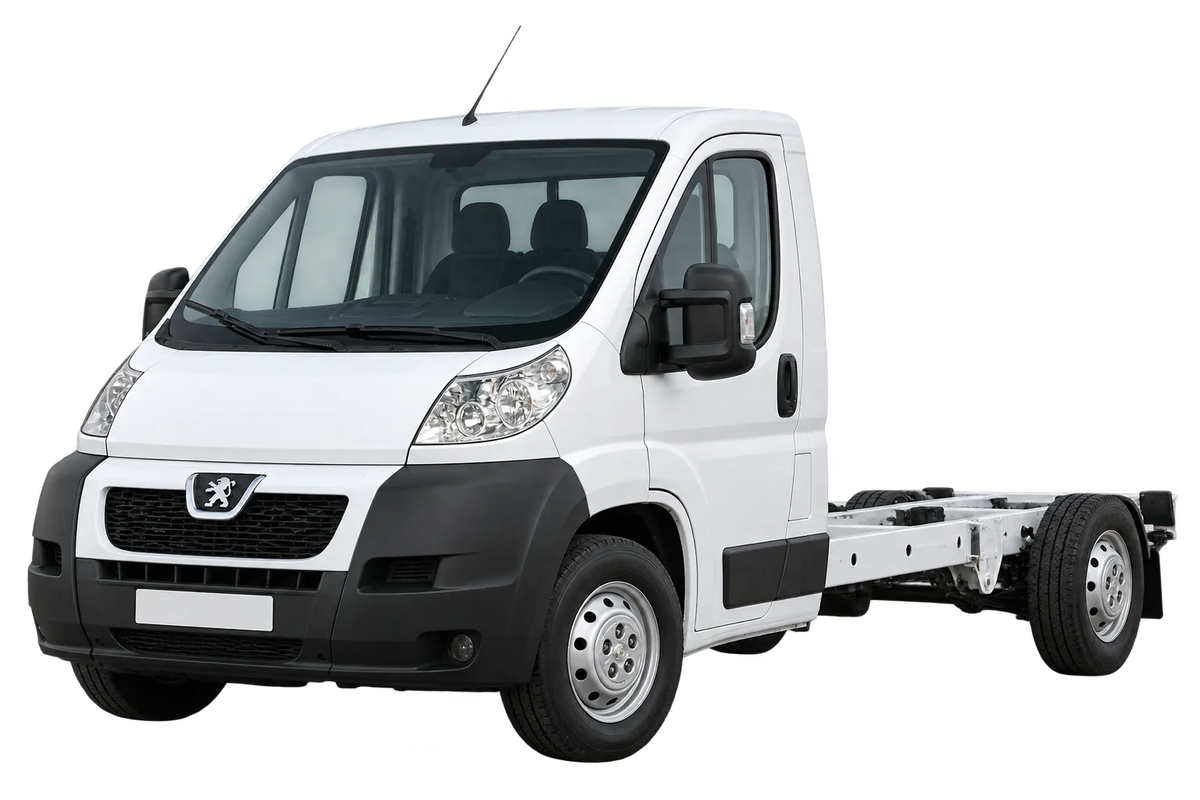 Witte Peugeot Boxer Y, 250, 250L - Heavy con PCD 5x130, schuin van voren