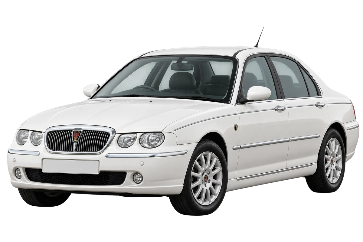 Witte Rover 75 RJ, J, schuin van voren